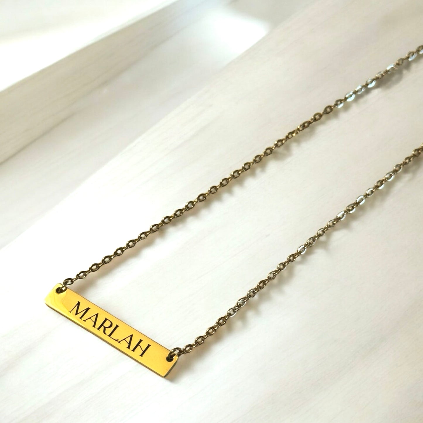 Personalized Bar Necklace