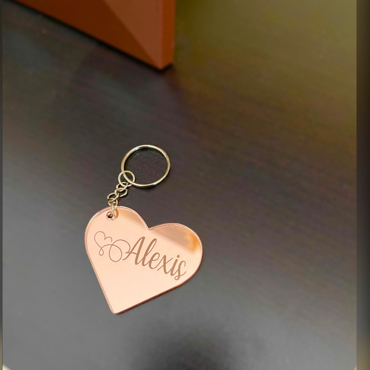 Custom Heart Keychain