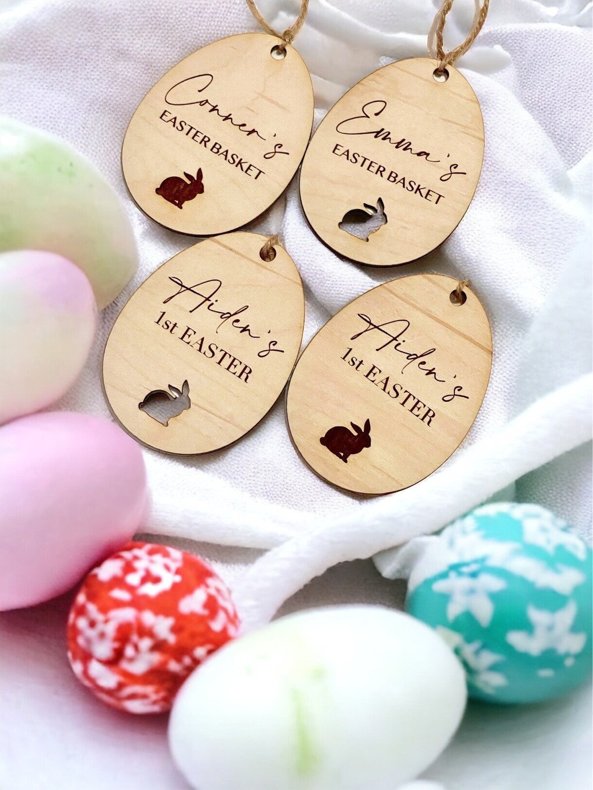 Easter Basket Tag, Easter Tags, Easter decor, Easter Decorations, Boho Decor, Easter Ornament, First Easter, Easter Gifts, Easter Name Tags