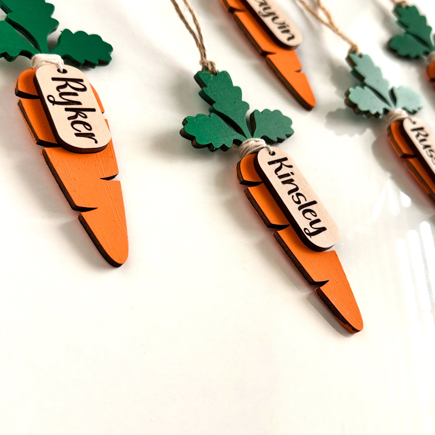 Easter Basket Ornament Easter Tag - Carrot Tag