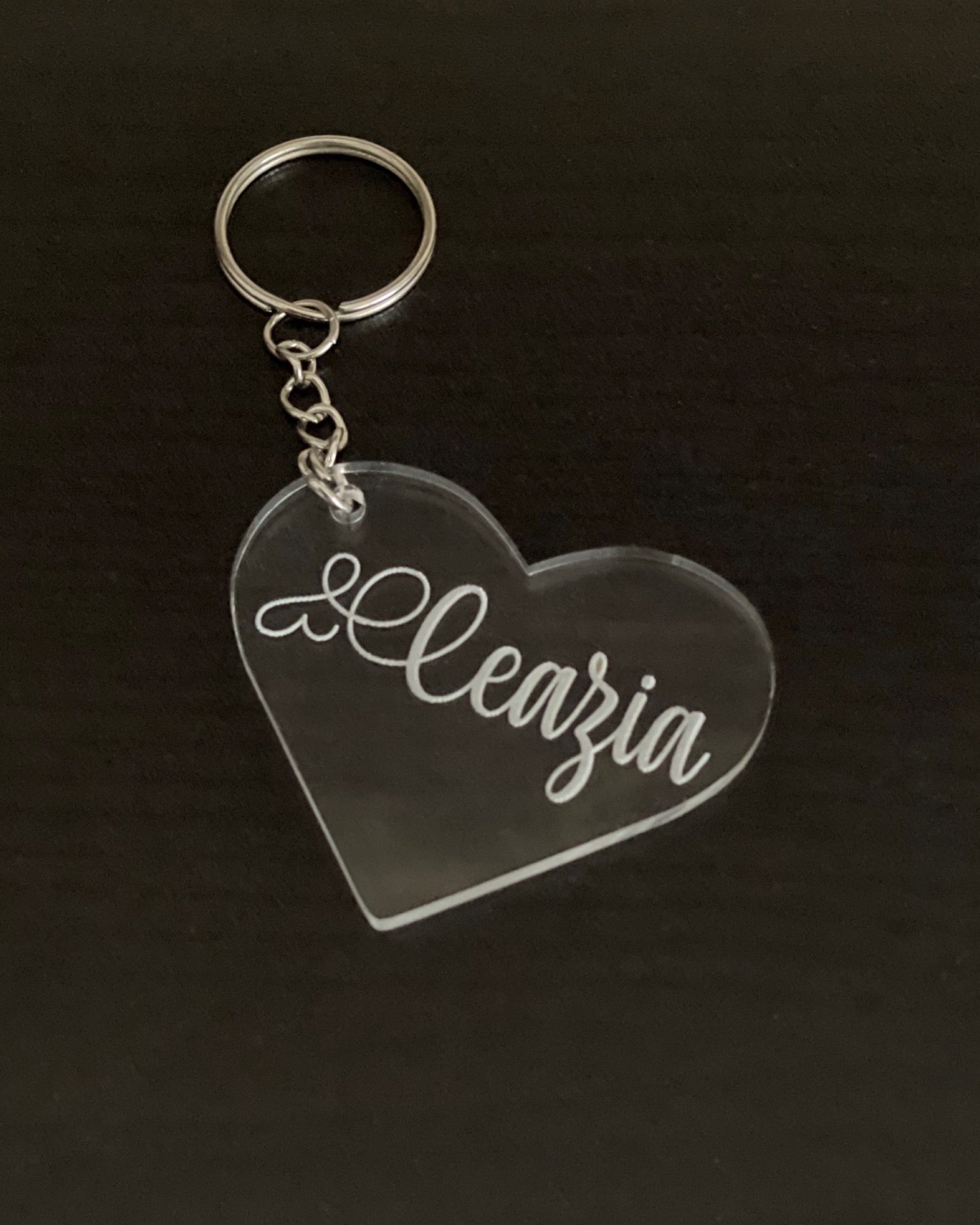 Custom Heart Keychain