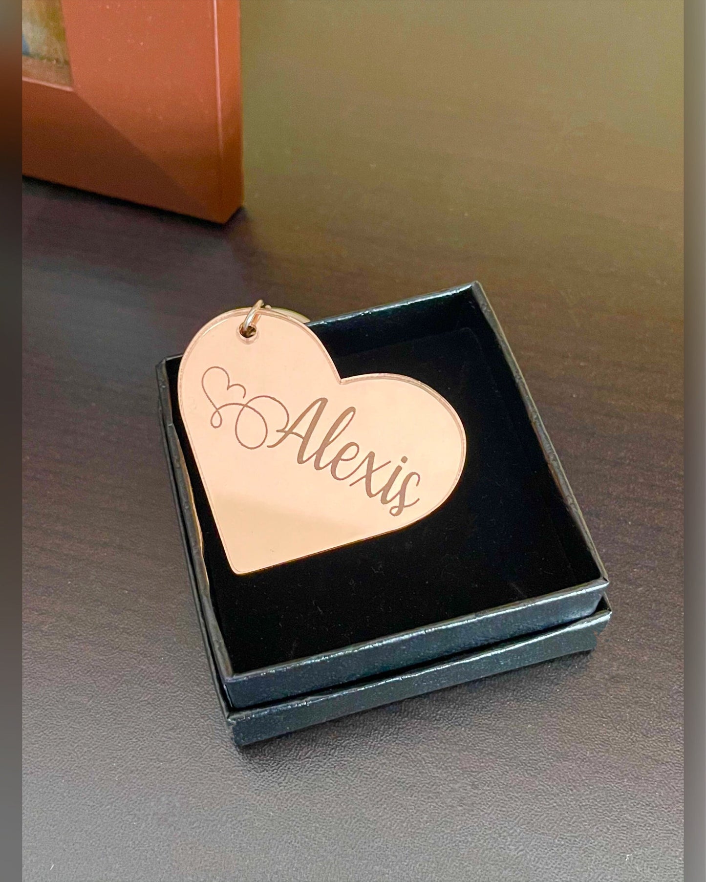 Custom Heart Keychain