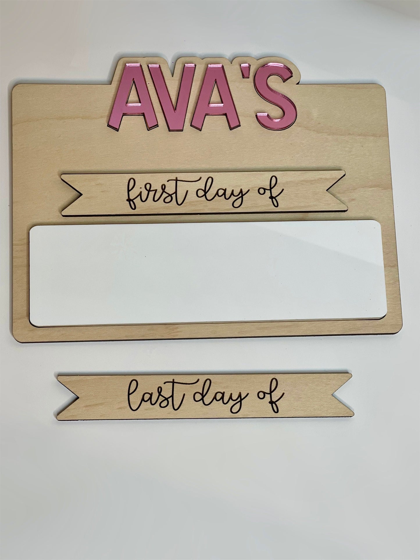 First Day of School Sign, Personalized Back to School Sign, Interchangeable, Reusable School Sign, PreK, Kindergarten, Preschool, Photo Prop