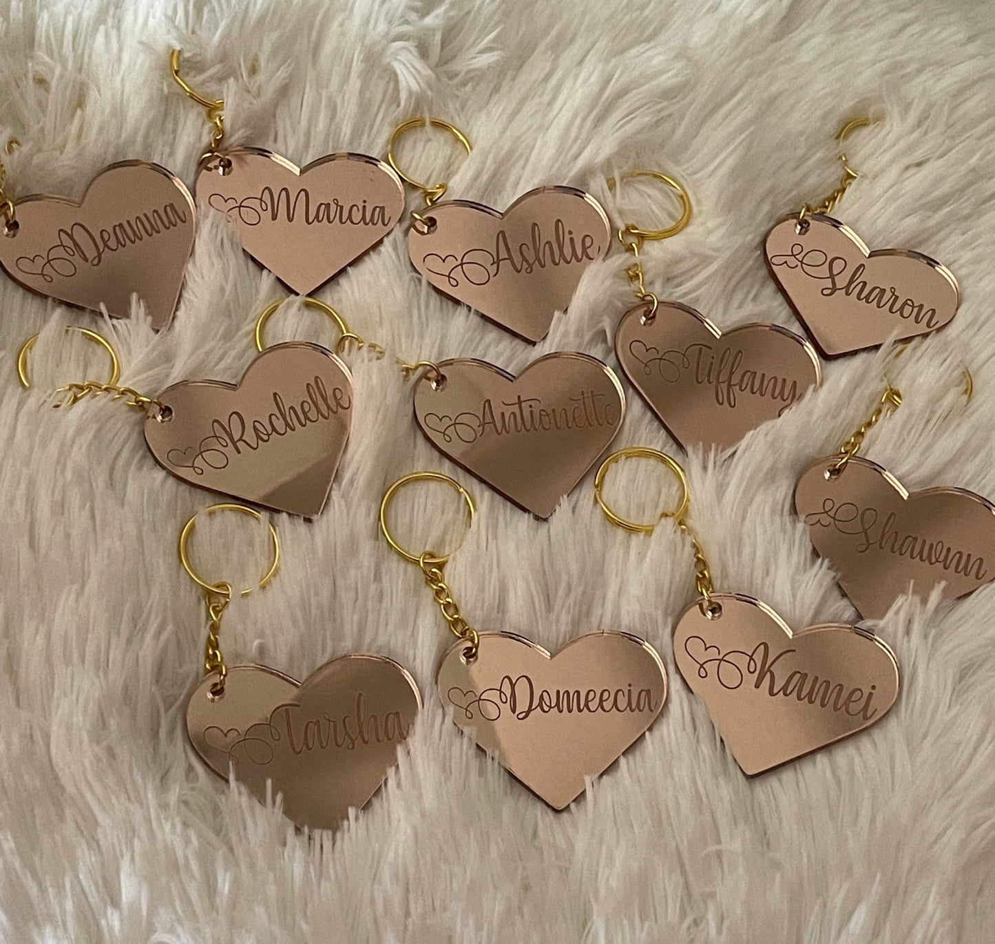 Custom Heart Keychain