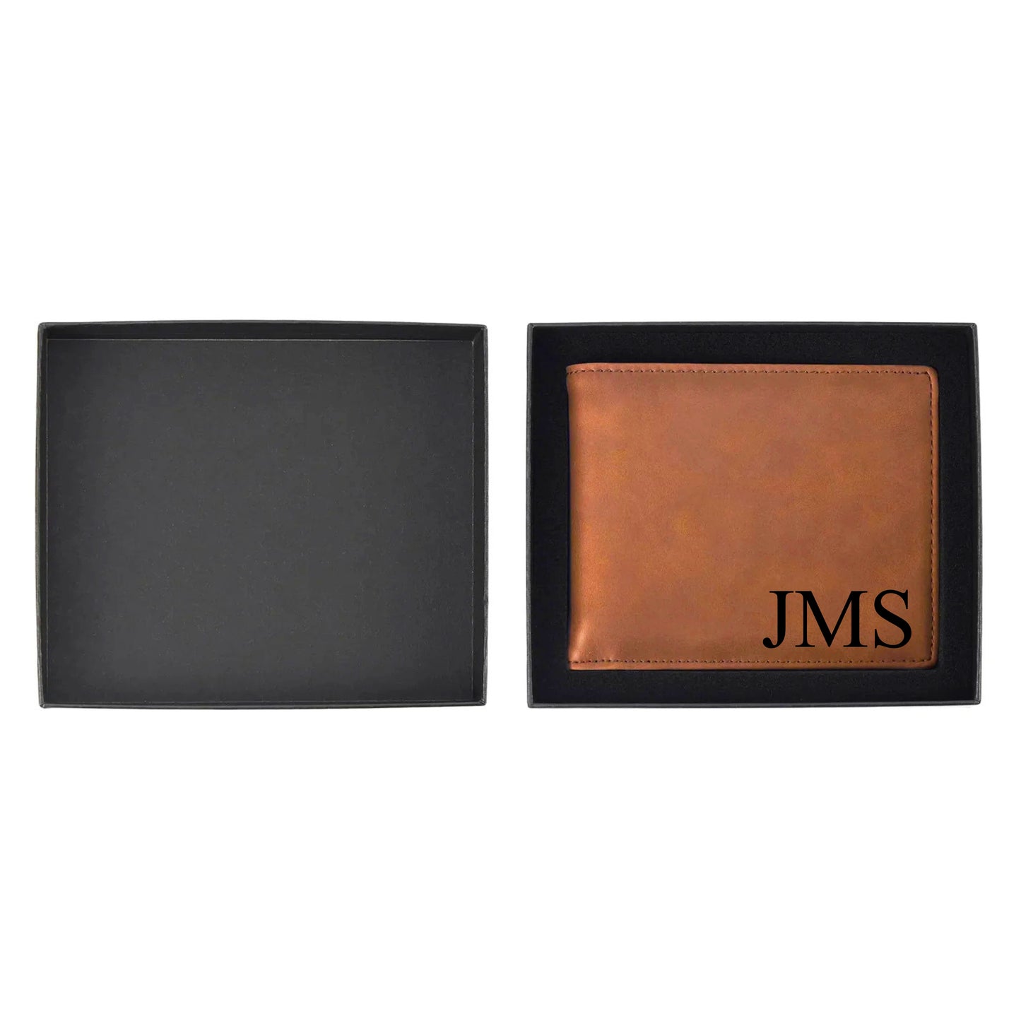 Personalized Leatherette Wallet | Custom Engraved Wallet Gift for Men