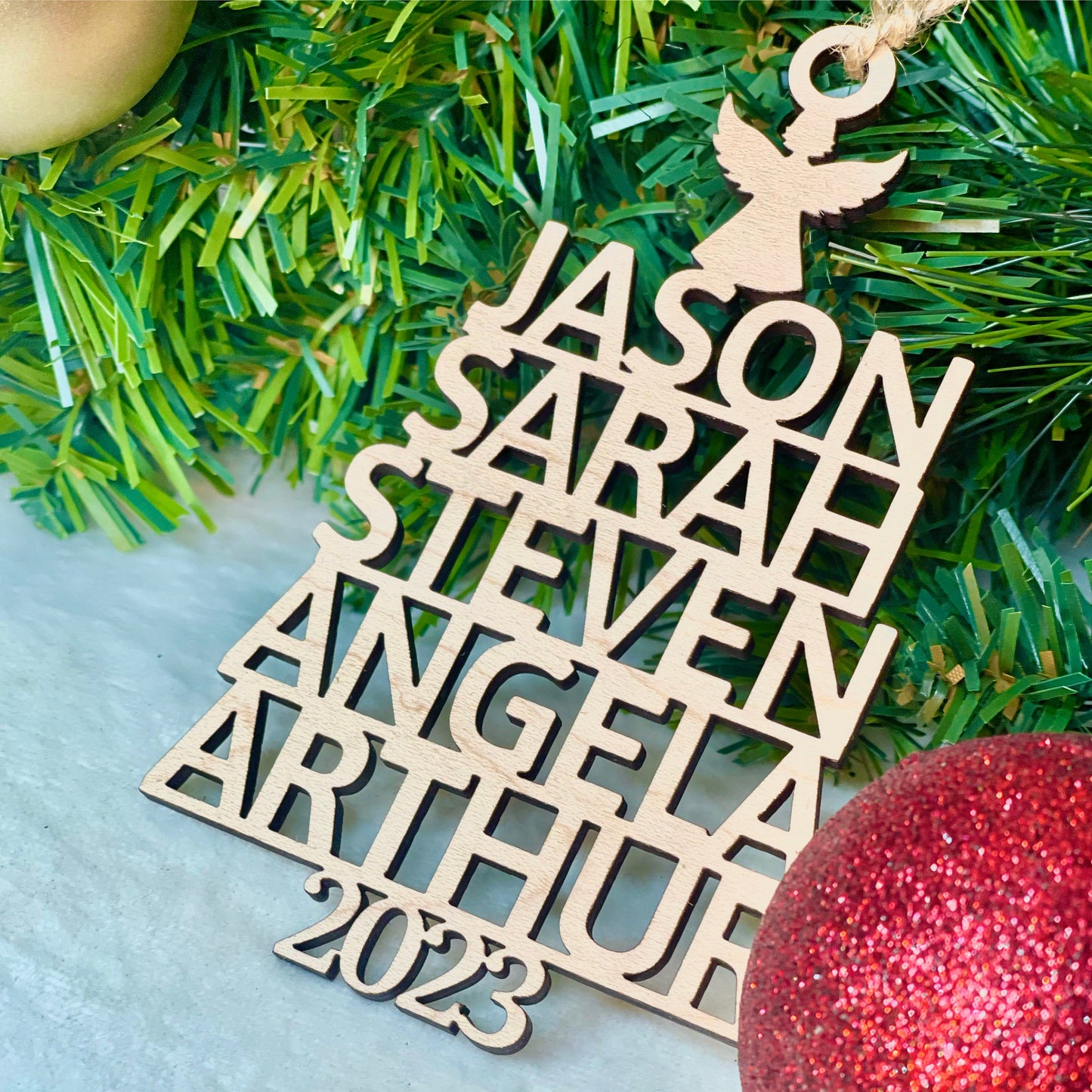 Family Christmas Ornament - Christmas Tree Ornament