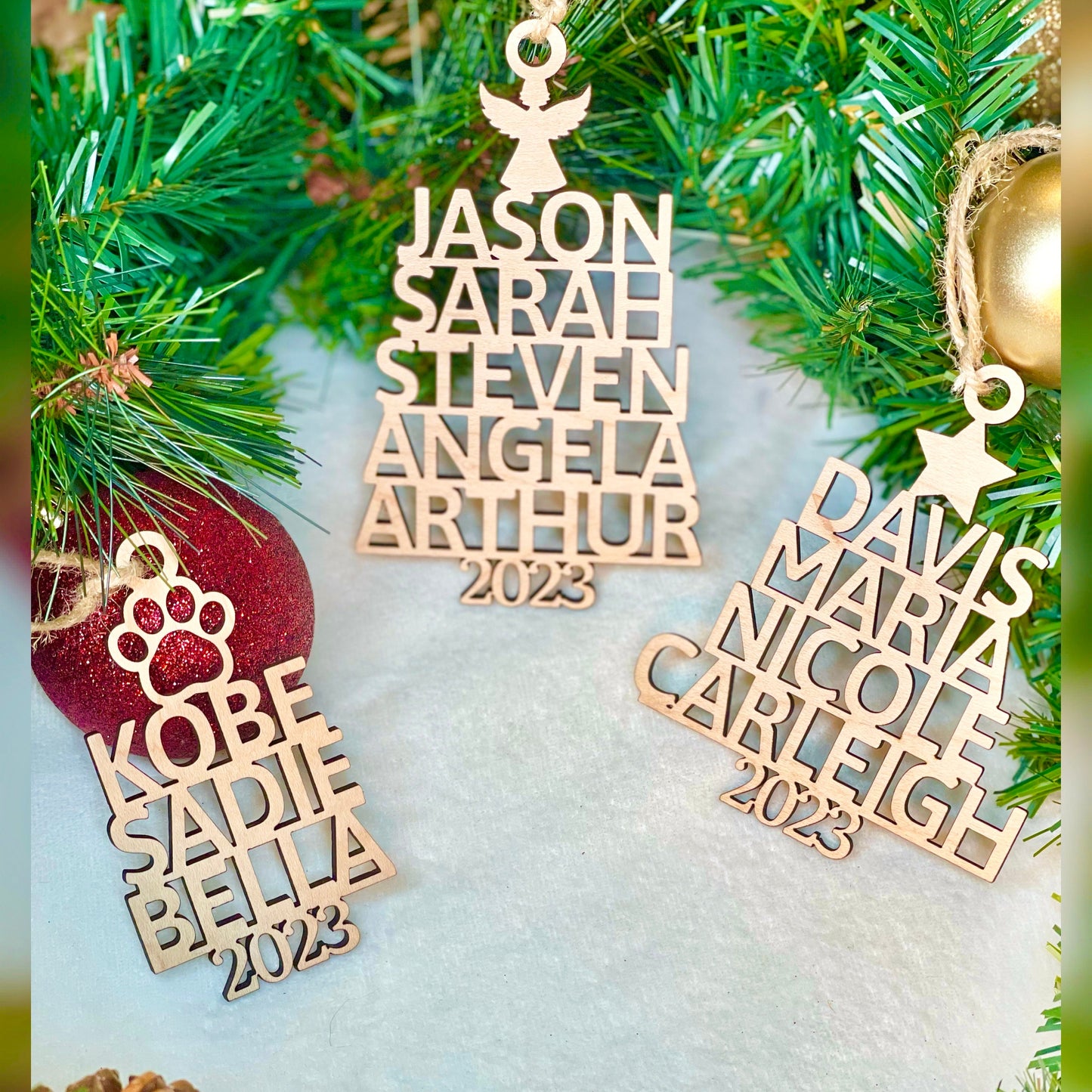Family Christmas Ornament - Christmas Tree Ornament