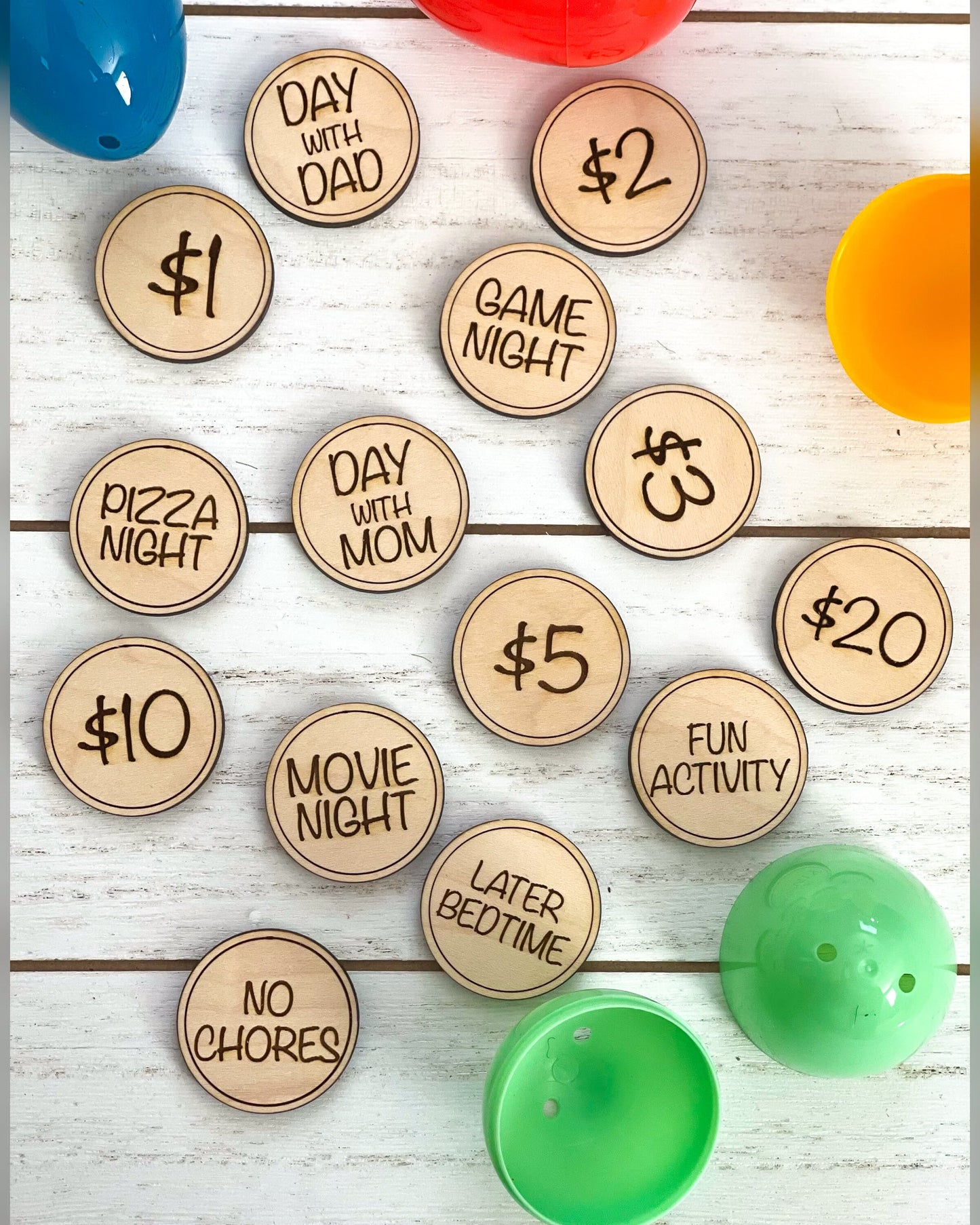 Easter Tokens, Easter Basket Stuffer, Easter Egg Fillers, Easter Egg Hunt for Kids, Easter Treats, Reward Tokens, Kids Easter Gifts