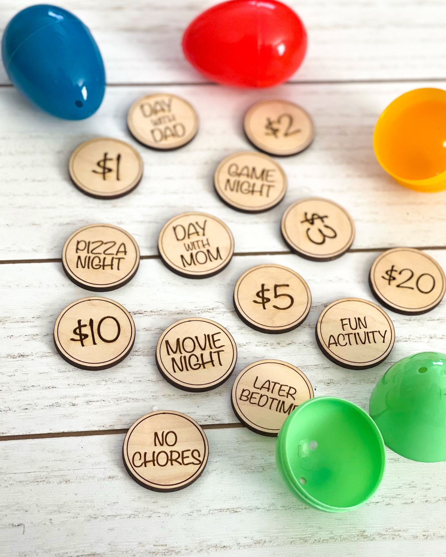 Easter Tokens, Easter Basket Stuffer, Easter Egg Fillers, Easter Egg Hunt for Kids, Easter Treats, Reward Tokens, Kids Easter Gifts