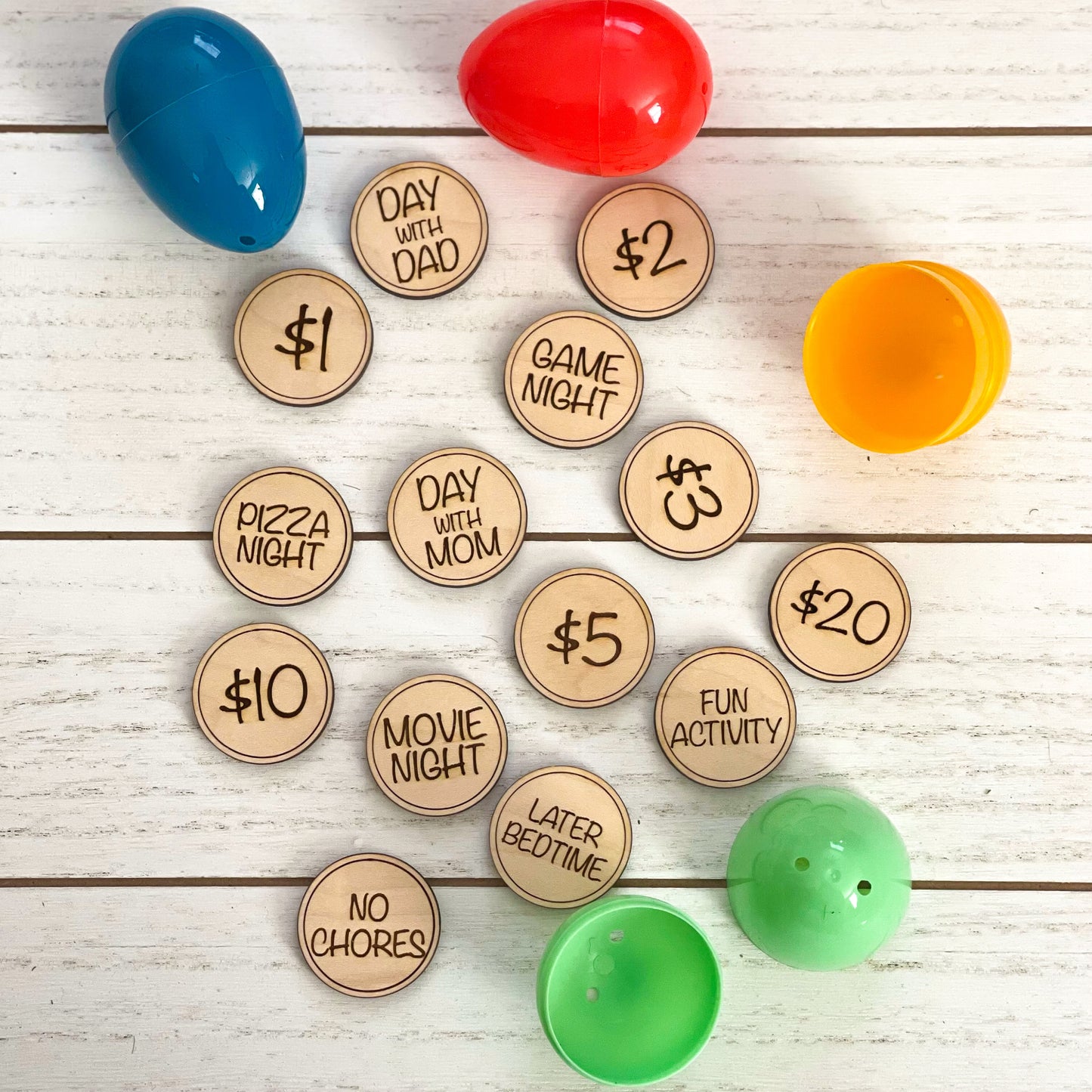 Easter Tokens, Easter Basket Stuffer, Easter Egg Fillers, Easter Egg Hunt for Kids, Easter Treats, Reward Tokens, Kids Easter Gifts