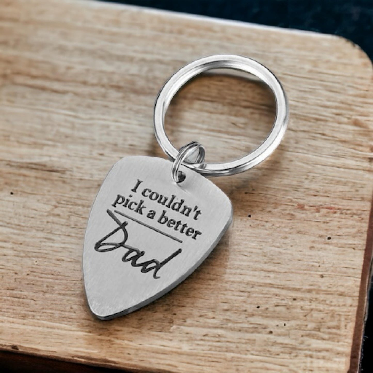 Fathers Day Gifts for Dad, Dad Keychain Gift, Guitar Pick Keychain, Father of the Bride, Father of the Groom