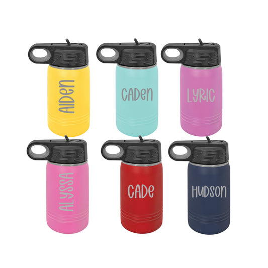 Personalized Water Bottle for Kids - 12oz
