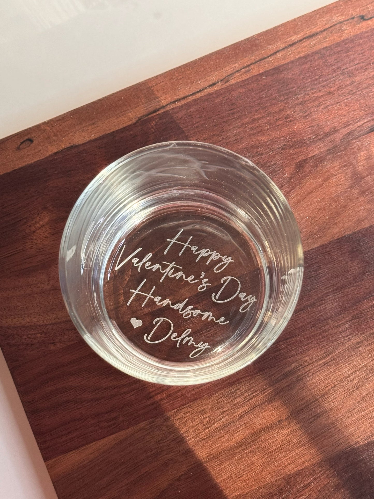 Personalized Whiskey Glass with Message