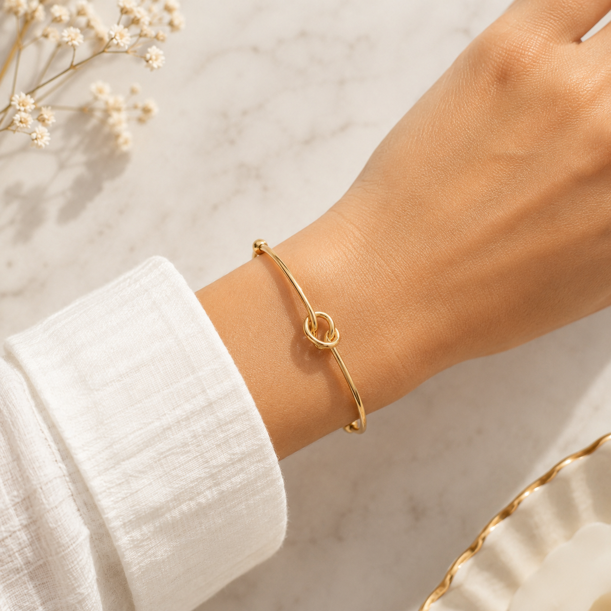 Knot Bangle Bracelet