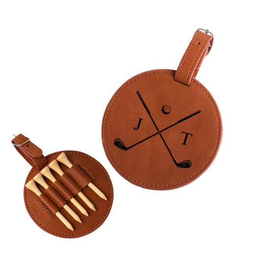 Golf Bag Tag with 5 Tees