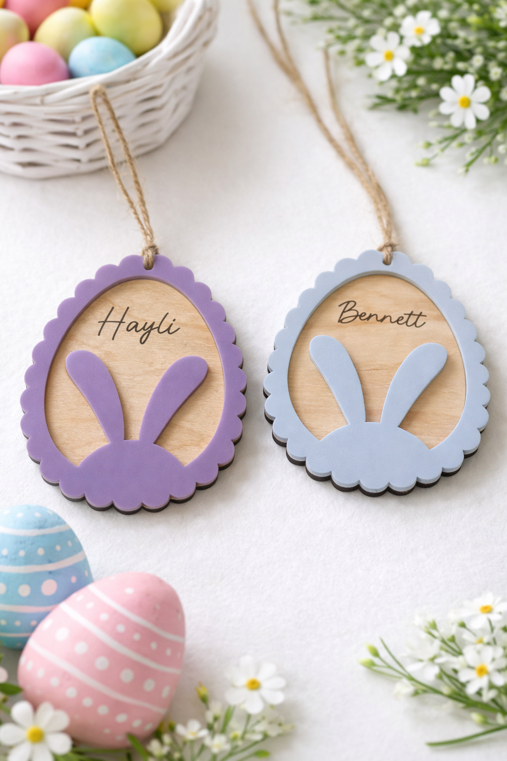 Easter Bunny Basket Tag