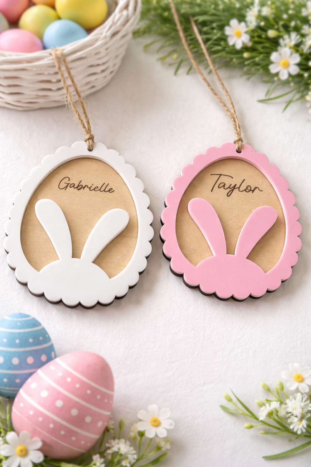 Easter Bunny Basket Tag