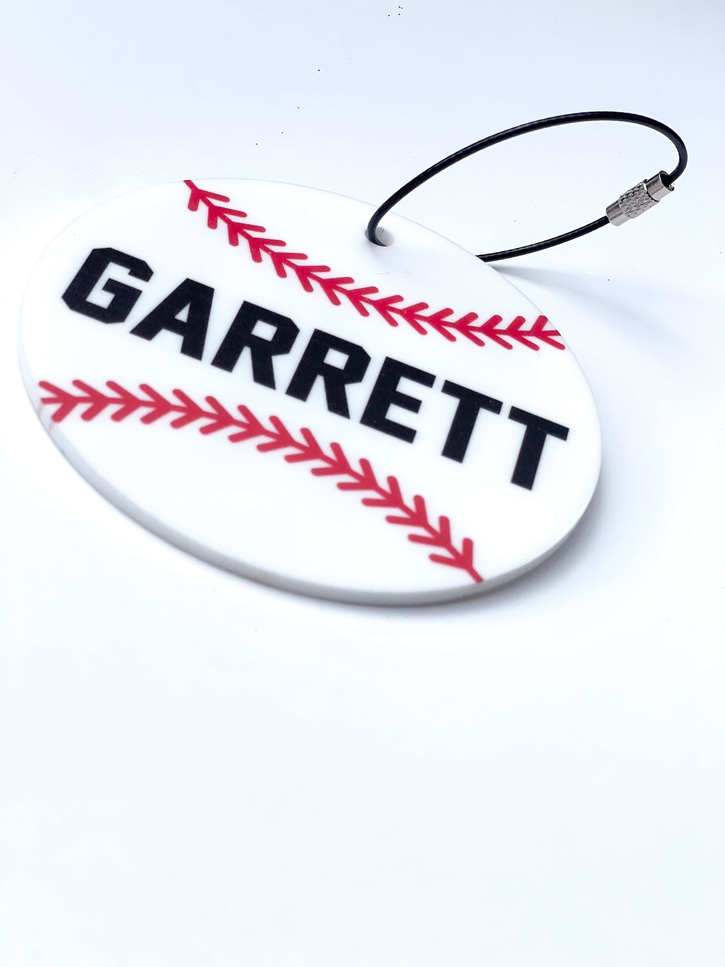 Personalized Baseball Bag Tag