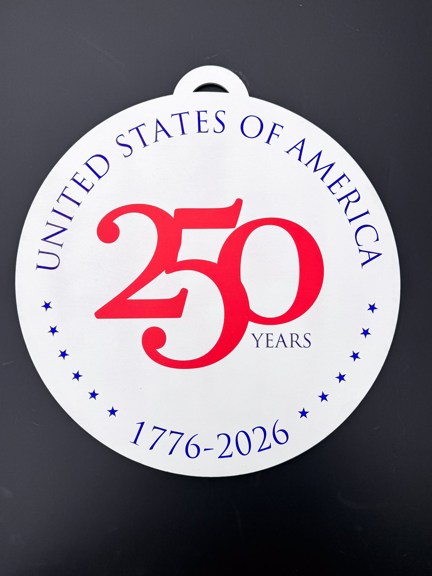 250th Anniversary Door Sign | 4th of July Patriotic Decor 1776–2026
