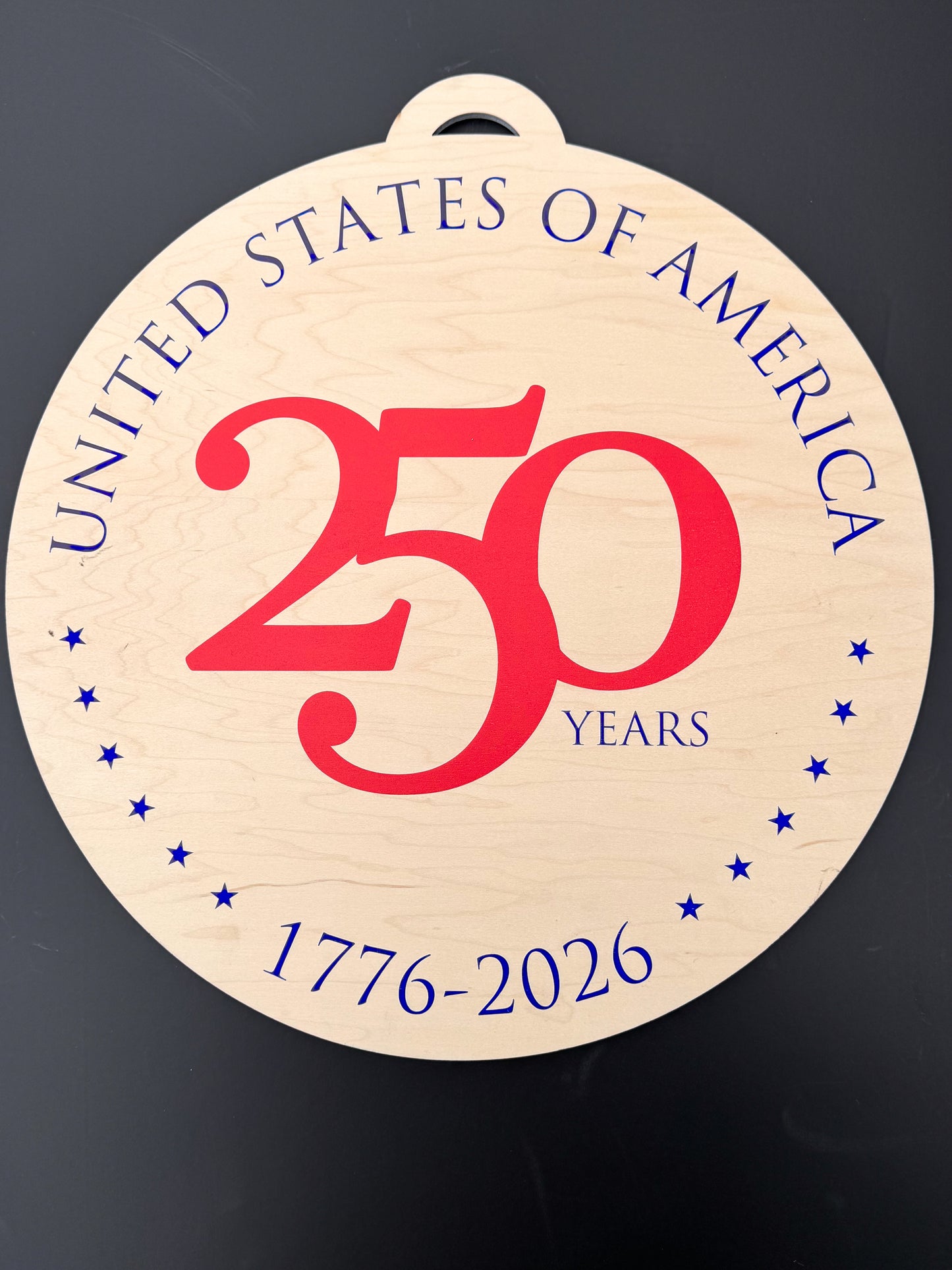 250th Anniversary Door Sign | 4th of July Patriotic Decor 1776–2026