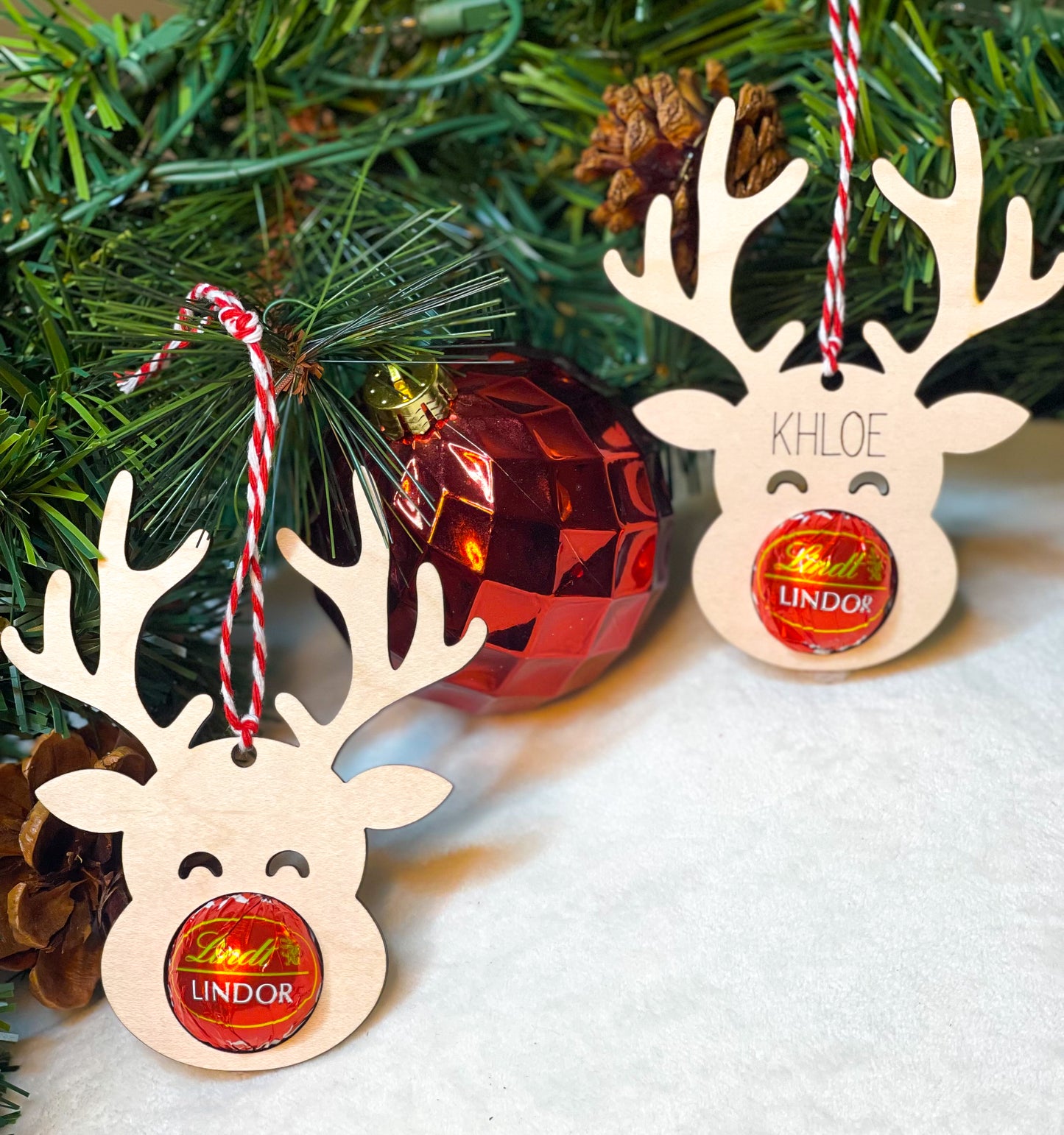 Reindeer Christmas Ornament with Chocolate Holder