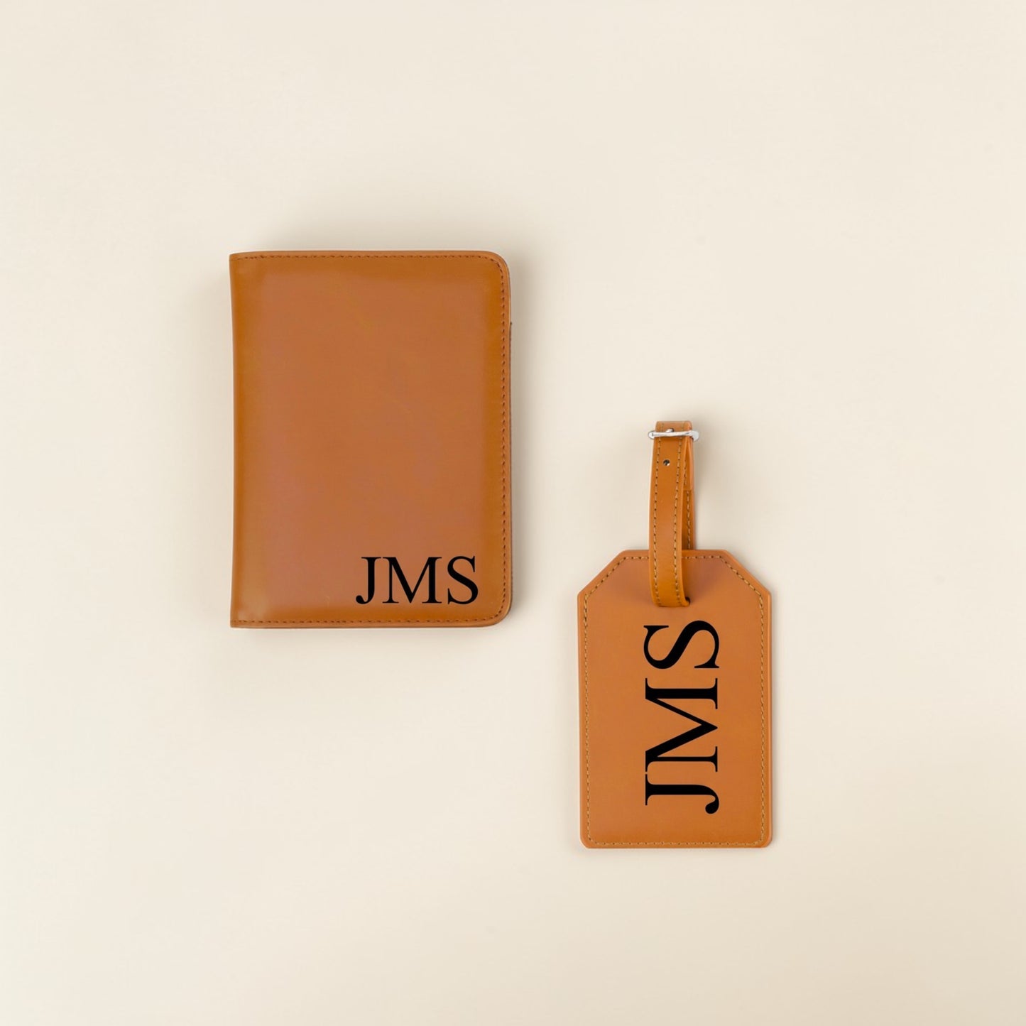 Personalized Passport Wallet & Luggage Tag Gift Set