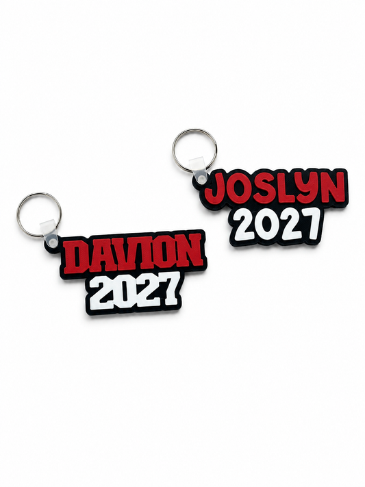 Personalized Graduation Year Keychain | Bag Tag for Backpack