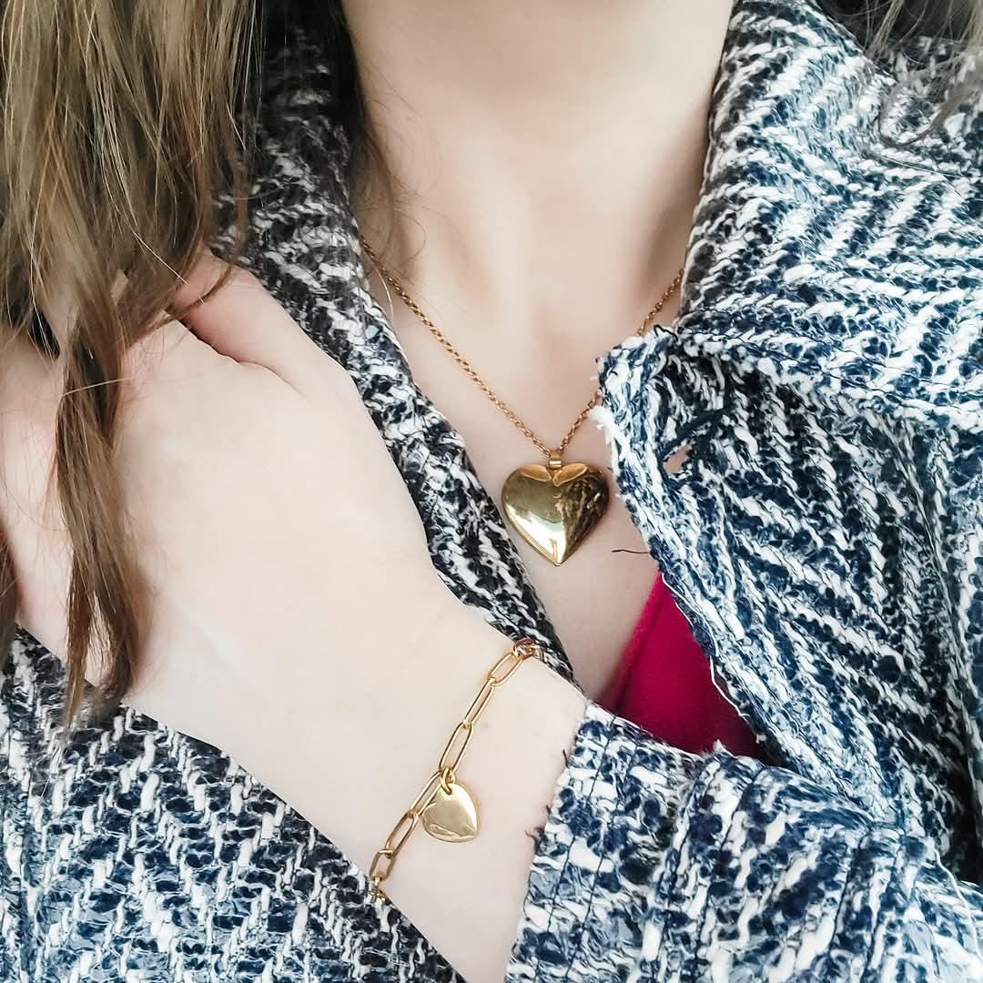 Paperclip Heart Bracelet