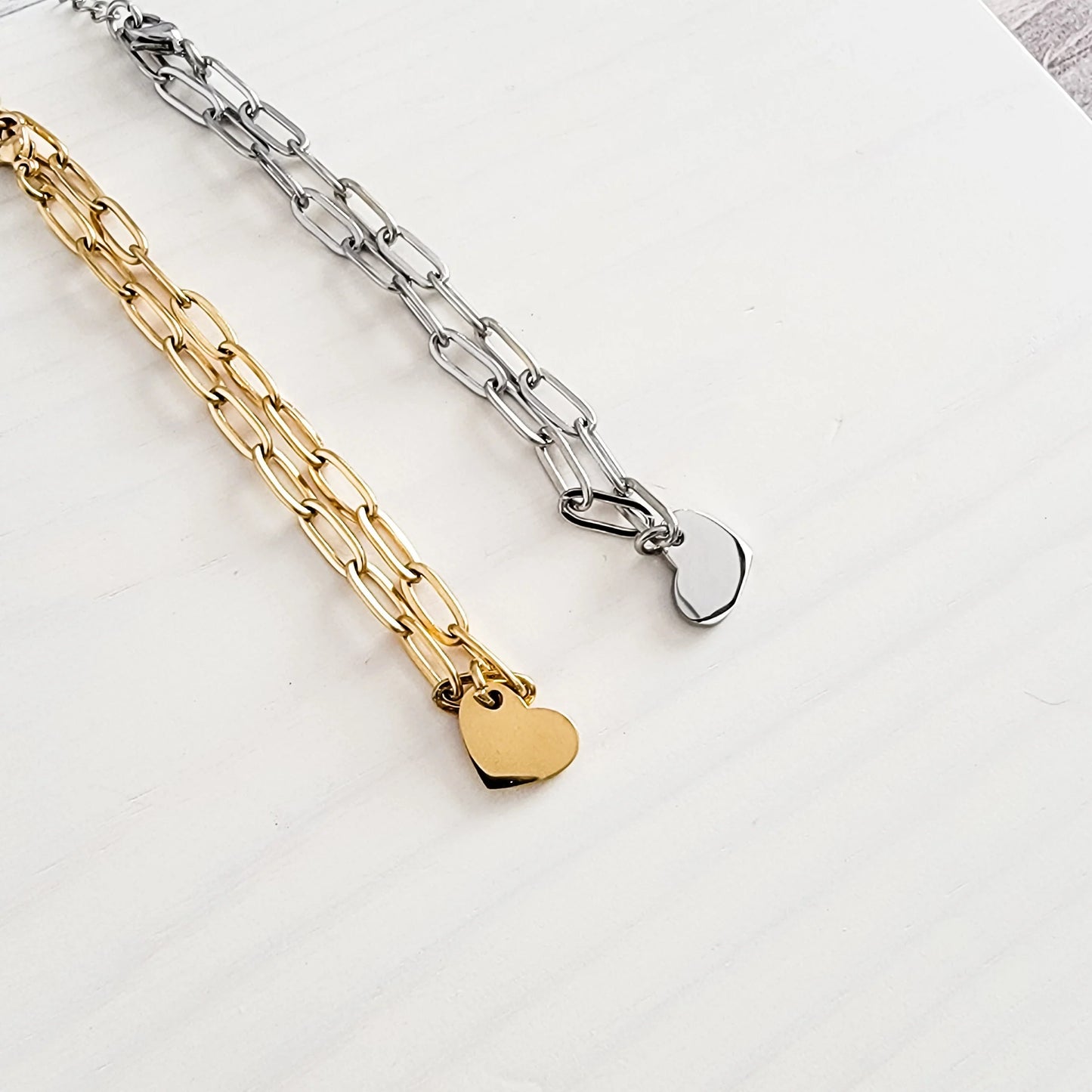 Paperclip Heart Bracelet